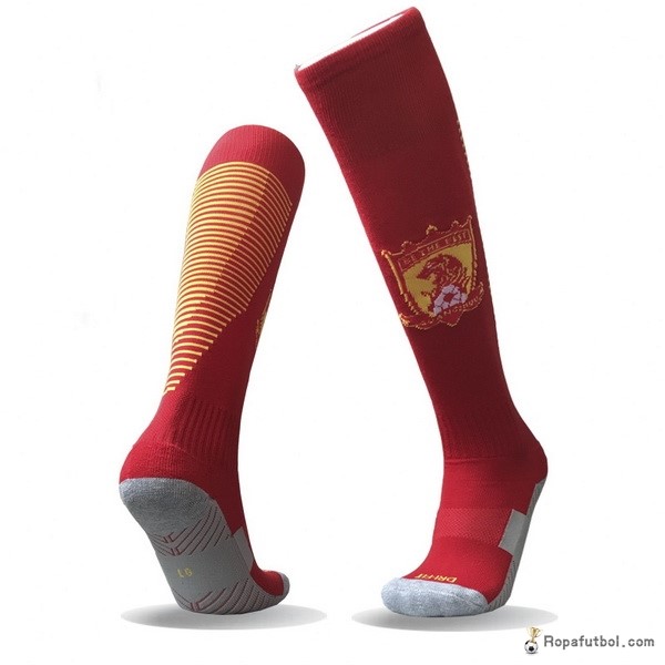 Calcetines Evergrande Replica Primera Ropa 2017/18 Rojo